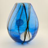 Blue Supermoon Egg Shaped Vase