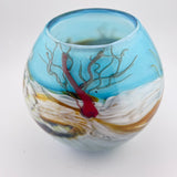 Underwater "Octopus Journey"  Round Vase