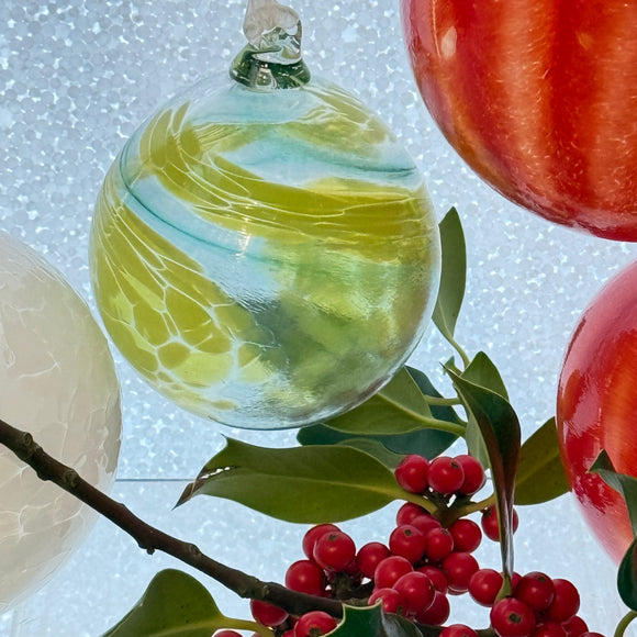 Green and Speckled Christmas Bauble vii