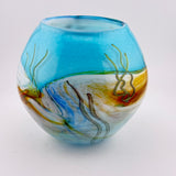 Underwater "Octopus Journey"  Round Vase