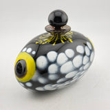 Clown Trigger Fish Black and Yellow Oval Scent Bottle