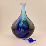 “Abyss” Oval Stoppered Flask