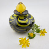 Black and Yellow Trailed and Feathered Scent Bottle (Celandine) ii