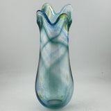 Blue, Green and Teal  Freeform  "Demo" Vase viii