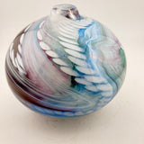 Pink, Turquoise, Teal, Black and White Journey Round Vase