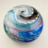 Pink, Turquoise, Teal, Black and White Journey Round Vase