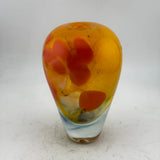 Orange and Red Ginger Jar Style Vase