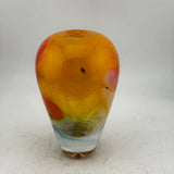 Orange and Red Ginger Jar Style Vase