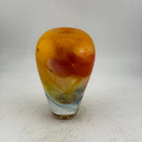 Orange and Red Ginger Jar Style Vase