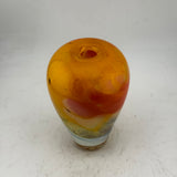 Orange and Red Ginger Jar Style Vase