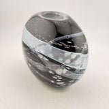 Monochrome Starry, Starry Night Oval Vase
