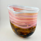 “Dartmoor Sunset"  Freeform Oval vase