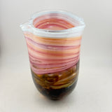 “Dartmoor Sunset"  Freeform Oval vase