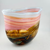 “Dartmoor Sunset"  Freeform Oval vase
