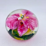 Pink Orchid Paperweight iv