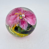 Pink Orchid Paperweight iv