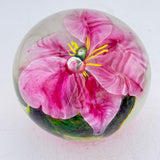 Pink Orchid Paperweight iv