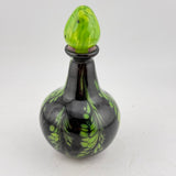 Black and Green "Fern" Scent Bottle