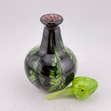 Black and Green "Fern" Scent Bottle