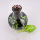 Black and Green "Fern" Scent Bottle