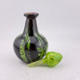 Black and Green "Fern" Scent Bottle