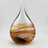 "Sunset"  Oval Flask