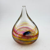 "Sunset"  Oval Flask