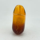 Orange and Pink Open Oval Vase