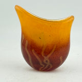 Orange and Pink Open Oval Vase