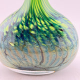 Teal and Green Oval Flask with Wizard Stopper