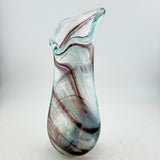 Pale Blue, White and Black  "Demo" Vase