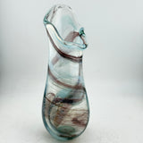Pale Blue, White and Black  "Demo" Vase