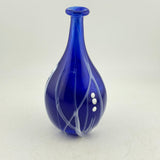 Blue and White "Raised Trail" Flask