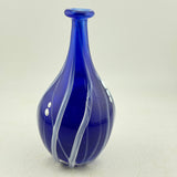 Blue and White "Raised Trail" Flask