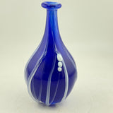 Blue and White "Raised Trail" Flask