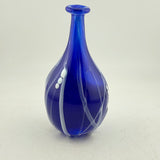 Blue and White "Raised Trail" Flask