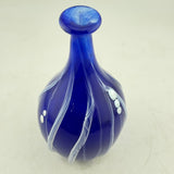 Blue and White "Raised Trail" Flask