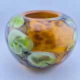 Orange and Green Leafy Rosebowl