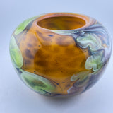 Orange and Green Leafy Rosebowl