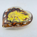Amber, Pink and Yellow  Heart
