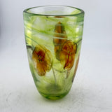 Green and Orange Blossom Vase (second)