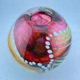Pink, Amber, Green and White Journey Round Vase