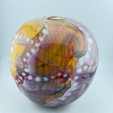 Amber, Orange, Pink and White Journey Round Vase