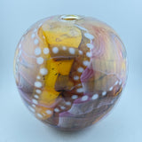 Amber, Orange, Pink and White Journey Round Vase