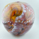 Amber, Orange, Pink and White Journey Round Vase