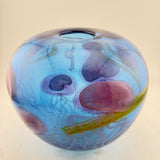 Blue, Jellyfish Round Vase