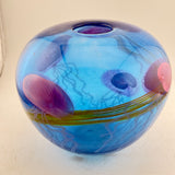 Blue, Jellyfish Round Vase