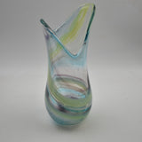 Turquoise, Green, Black & White  Freeform "Demo" Vase i