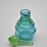 Turquoise and Green Spiral Scent Bottle