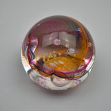 Pink, blue and orange "Demo" Paperweight xiv